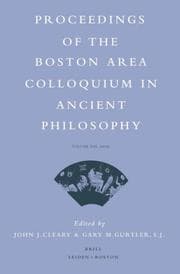 Tapa de Proceedings of the Boston Area Colloquium in Ancient Philosophy 2005