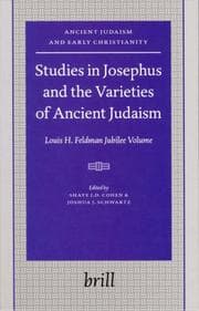 Tapa de Studies in Josephus and the varieties of ancient Judaism