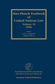 Tapa de Max Planck Yearbook of United Nations Law