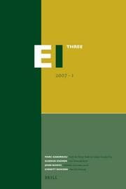 Tapa de Encyclopaedia of Islam - Three 2008-1