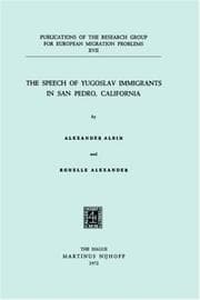 Tapa de The speech of Yugoslav immigrants in San Pedro, California
