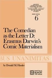 Tapa de The comedian as the letter D: Erasmus Darwin's comic materialism