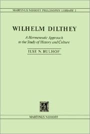 Tapa de Wilhelm Dilthey, a hermeneutic approach to the study of history and culture