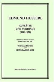 Tapa de Aufsätze und Vorträge 1911-1921 (Husserliana