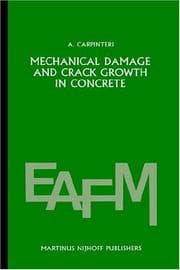 Tapa de Mechanical damage and crack growth in concrete
