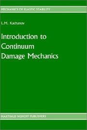 Tapa de Introduction to continuum damage mechanics