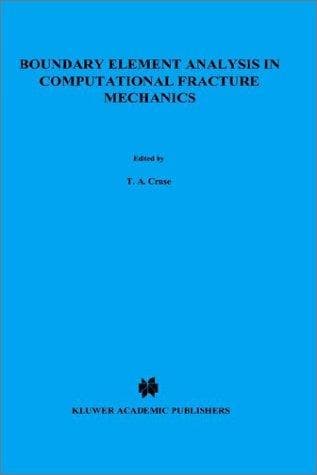 Tapa de Boundary element analysis in computational fracture mechanics
