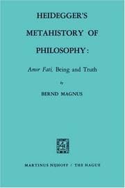 Tapa de Heidegger's metahistory of philosophy