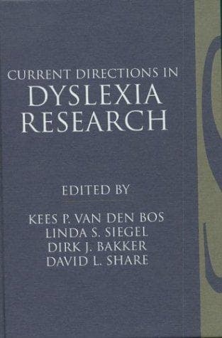 Tapa de Current directions in dyslexia research