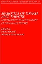Tapa de Semiotics of drama and theatre