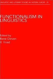 Tapa de Functionalism in linguistics