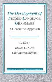 Tapa de Development of Second Language Grammars