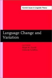 Tapa de Language change and variation