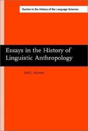 Tapa de Essays in the history of linguistic anthropology