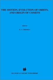 Tapa de Motion, Evolution of Orbits and Origins of Comets