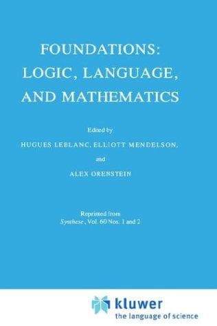 Tapa de Foundations--logic, language, and mathematics