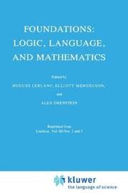 Tapa de Foundations--logic, language, and mathematics
