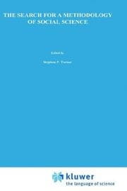Tapa de The search for a methodology of social science