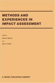Tapa de Methods and experiences in impact assessment