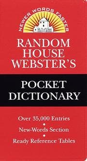 Tapa de Random House Webster's pocket dictionary