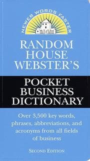 Tapa de Random House Webster's Pocket Business Dictionary