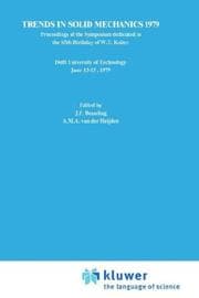 Tapa de Trends in solid mechanics 1979