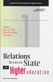 Tapa de Relations between state and higher education