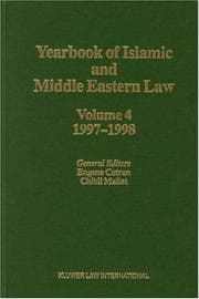 Tapa de Yearbook of Islamic and Middle Eastern Law 1997/1998 (Yearbook of Islamic & Middle Eastern Law)
