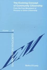 Tapa de The Evolving Concept of Community Citizenship:From the Free Movement of Persons to Union Citizenship