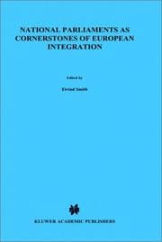 Tapa de National parliaments as cornerstones of European integration