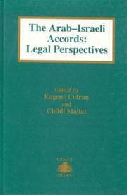 Tapa de The Arab-Israeli Accords:Legal Perspective (Cimel Book Series, 1)
