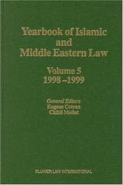Tapa de Yearbook of Islamic and Middle Eastern Law, 1998-1999 (Yearbook of Islamic and Middle Eastern Law, Vol 5)