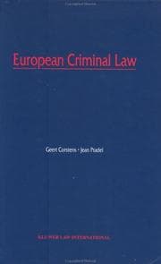 Tapa de European criminal law
