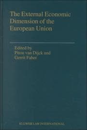 Tapa de The External Economic Dimension of the European Union (Legal Aspects of International Organization, Volume 35)