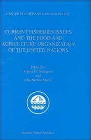 Tapa de Current fisheries issues and the Food and Agriculture Organization of the United Nations