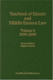 Tapa de Yearbook of Islamic and Middle Eastern Law, 1999-2000 (Yearbook of Islamic and Middle Eastern Law)