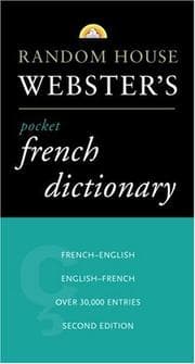 Tapa de Random House Webster's pocket French dictionary