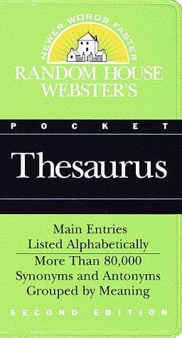 Tapa de Random House Webster's Pocket Thesaurus
