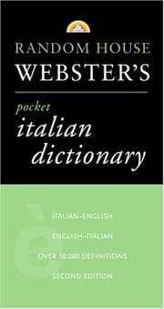 Tapa de Random House Webster's Pocket Italian Dictionary, 2nd Edition