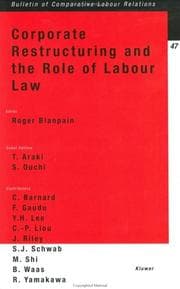 Tapa de Corporate Restructuring and the Role of Labour Law (Bulletin of Comparative Labour Relations)