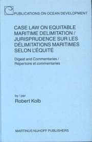 Tapa de Case law on equitable maritime delimitation