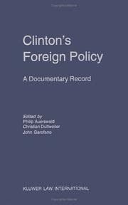 Tapa de Clinton's foreign policy
