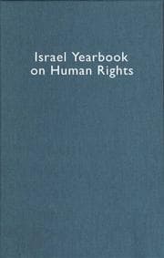 Tapa de Israel Yearbook on Human Rights