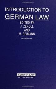 Tapa de Introduction to German law