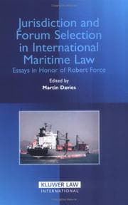 Tapa de Jurisdiction and forum selection in international maritime law