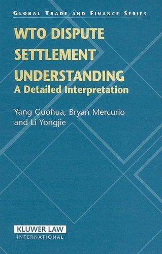 Tapa de WTO dispute settlement understanding