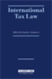 Tapa de International tax law