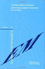 Tapa de Free movements of persons within the European Community