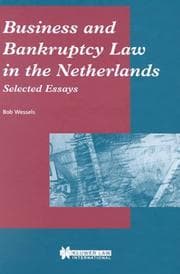 Tapa de Business and bankruptcy law in the Netherlands