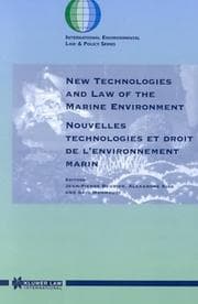 Tapa de New technologies and law of the marine environment =